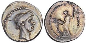 1 Denier République romaine (509BC-27BC) Argent Jules César (100BC- 44 BC)