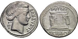 1 Denier République romaine (509BC-27BC) Argent 