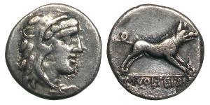 1 Denier République romaine (509BC-27BC) Argent 