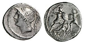 1 Denier République romaine (509BC-27BC) Argent 
