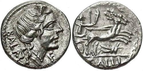 1 Denier République romaine (509BC-27BC) Argent 