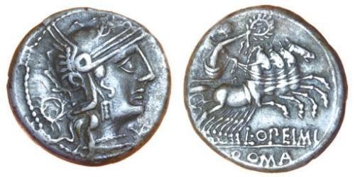 1 Denier République romaine (509BC-27BC) Argent Lucius Opimius