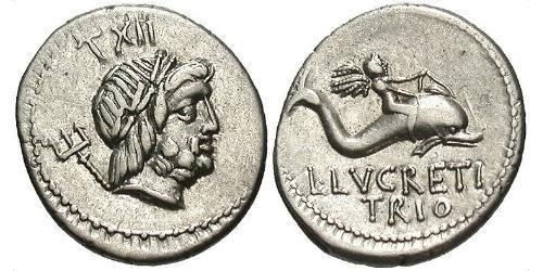 1 Denier République romaine (509BC-27BC) Argent 