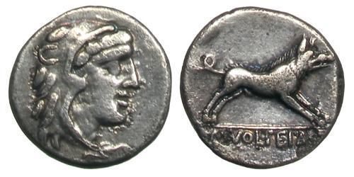 1 Denier République romaine (509BC-27BC) Argent 