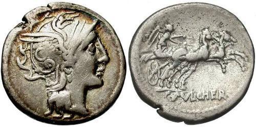 1 Denier République romaine (509BC-27BC) Argent 