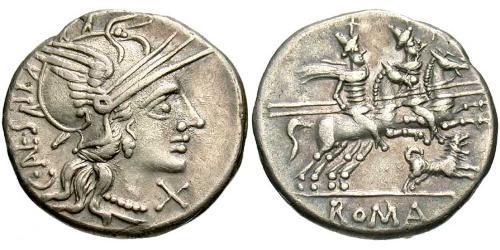 1 Denier République romaine (509BC-27BC) Argent 