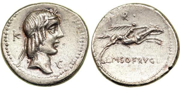 1 Denier République romaine (509BC-27BC) Argent 