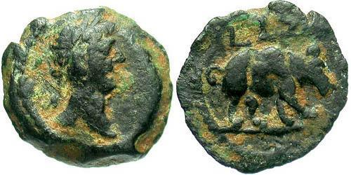 1 Dichalkon Empire romain (27BC-395) Bronze Trajan (53-117)