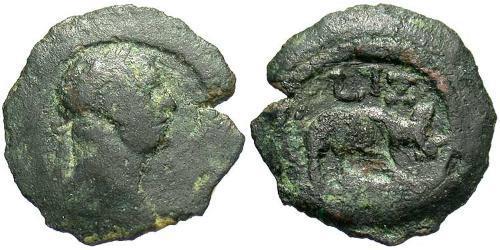 1 Dichalkon Римська імперія (27BC-395) Бронза Траян (53-117)