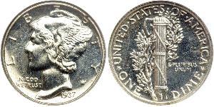 1 Dime / 10 Cent États-Unis d