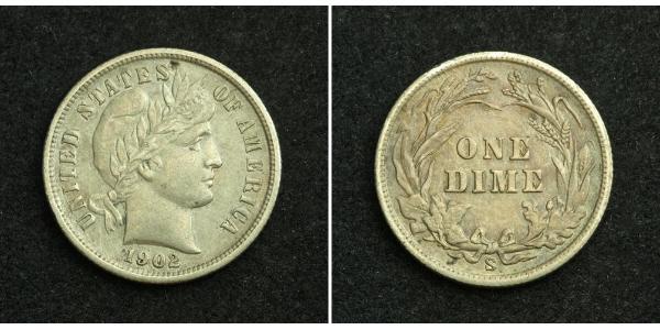 1 Dime / 10 Cent États-Unis d