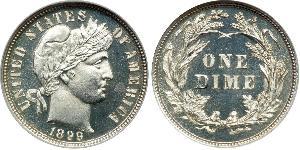 1 Dime / 10 Cent Estados Unidos de América (1776 - ) Cobre/Plata 