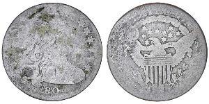 1 Dime / 10 Cent Estados Unidos de América (1776 - ) Cobre/Plata 