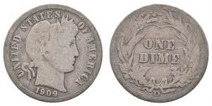 1 Dime / 10 Cent Estados Unidos de América (1776 - ) Cobre/Plata 