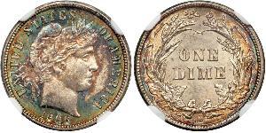 1 Dime / 10 Cent Estados Unidos de América (1776 - ) Cobre/Plata 