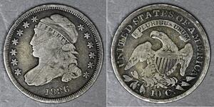 1 Dime / 10 Cent Estados Unidos de América (1776 - ) Cobre/Plata 