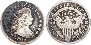 1 Dime / 10 Cent Estados Unidos de América (1776 - ) Cobre/Plata 