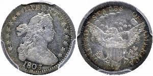 1 Dime / 10 Cent Estados Unidos de América (1776 - ) Cobre/Plata 