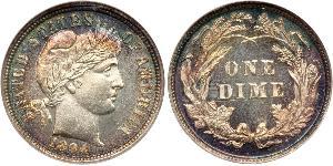 1 Dime / 10 Cent USA (1776 - ) Copper/Silver 