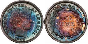 1 Dime / 10 Cent USA (1776 - ) Copper/Silver 