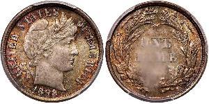 1 Dime / 10 Cent USA (1776 - ) Copper/Silver 