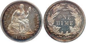 1 Dime / 10 Cent USA (1776 - ) Copper/Silver 