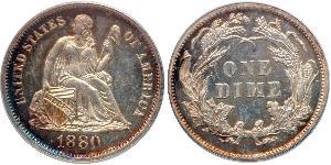 1 Dime / 10 Cent USA (1776 - ) Copper/Silver 