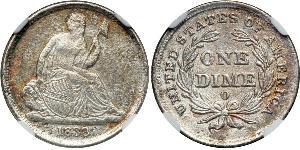 1 Dime / 10 Cent USA (1776 - ) Copper/Silver 