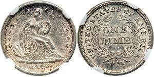 1 Dime / 10 Cent USA (1776 - ) Copper/Silver 