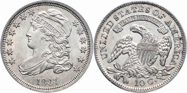 1 Dime / 10 Cent USA (1776 - ) Copper/Silver 