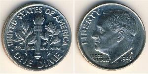 1 Dime / 10 Cent Estados Unidos de América (1776 - ) Plata 