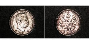 1 Dime / 10 Cent Estados Unidos de América (1776 - ) Plata Kalakaua