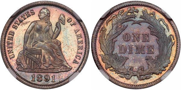 1 Dime / 10 Cent Stati Uniti d