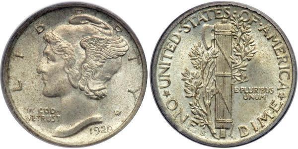 1 Dime / 10 Cent Stati Uniti d