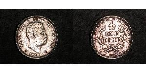 1 Dime / 10 Cent Vereinigten Staaten von Amerika (1776 - ) Silber David Kalākaua