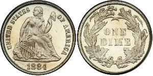 1 Dime / 10 Cent Vereinigten Staaten von Amerika (1776 - ) Silber/Kupfer 