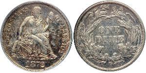 1 Dime / 10 Cent Vereinigten Staaten von Amerika (1776 - ) Silber/Kupfer 