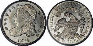 1 Dime / 10 Cent Vereinigten Staaten von Amerika (1776 - ) Silber/Kupfer 