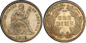 1 Dime / 10 Cent Vereinigten Staaten von Amerika (1776 - ) Silber/Kupfer 