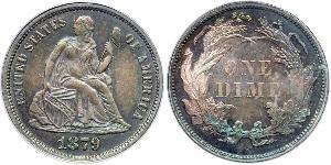 1 Dime / 10 Cent Vereinigten Staaten von Amerika (1776 - ) Silber/Kupfer 