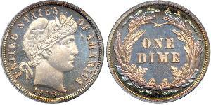 1 Dime / 10 Cent Vereinigten Staaten von Amerika (1776 - ) Silber/Kupfer 