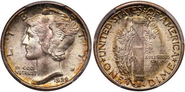 1 Dime / 10 Cent Vereinigten Staaten von Amerika (1776 - ) Silber/Kupfer 