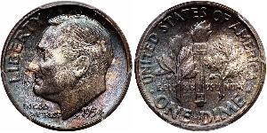 1 Dime / 10 Cent USA (1776 - ) Silver 