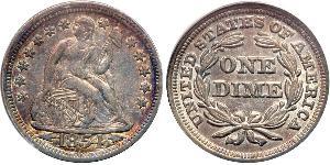 1 Dime / 10 Cent USA (1776 - ) Silver 