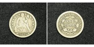 1 Dime / 10 Cent 美利堅合眾國 (1776 - ) 銀 