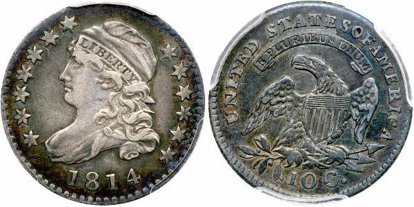 1 Dime / 10 Cent 美利堅合眾國 (1776 - ) 銀/銅 