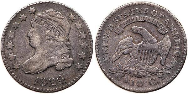 1 Dime / 10 Cent 美利堅合眾國 (1776 - ) 銀/銅 