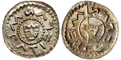 1 Dinar Bohême Argent Wratislaus II of Bohemia (?-1092)