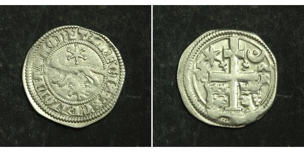 1 Dinar Croatie Argent Béla IV de Hongrie (1206 - 1270)