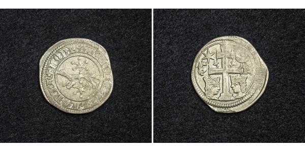 1 Dinar Croatie Argent Béla IV de Hongrie (1206 - 1270)